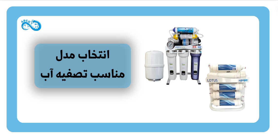 مدل های مختلف دستگاه تصفیه آی خانگی